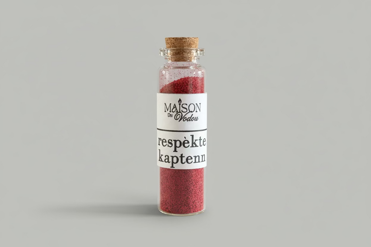 Poud “Respekte Kaptenn” - 10ml (“Respect the Captain” Magic Vodou Powder)